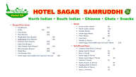 Hotel Sagar Samruddhi menu 3