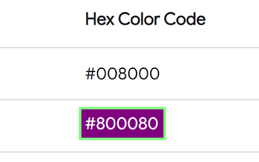HEX Color Preview