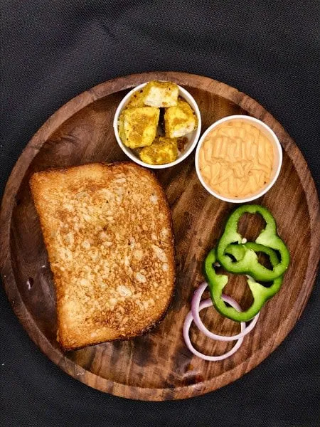 Paneer Korma Sandwich