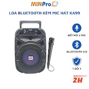 Loa Bluetooth Karaoke Mini Ka99 - Micro Karaoke Bluetooth Không Dây Âm Thanh Chuẩn Speaker Có Đèn Led