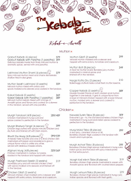 The Kebab Tales menu 1