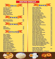 Delicious South & North Indian menu 1