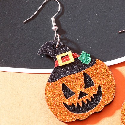 Title 6, Womens Halloween Pumpkin Hat Multi-layer Handm...