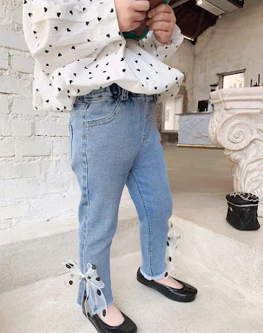 Western stijl broek met strik voor - 2