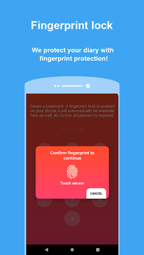 Diary with lock - Fingerprint lock