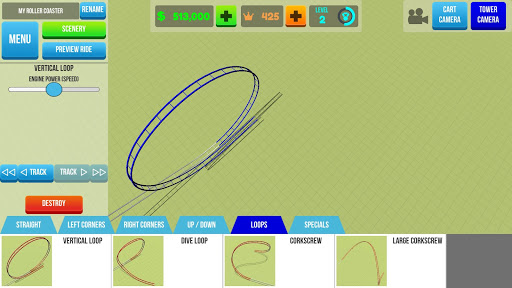 Screenshot Roller Coaster Builder