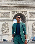 Zulu Mkhathini in Arc de Triomphe, Paris. 