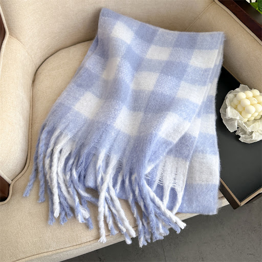 Title 14, Winter Scarf Plaid Mens And Womens Warm Scarf