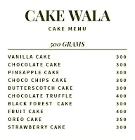 Cake Wala menu 2