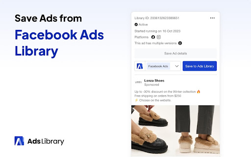 Ad Library - Save Facebook, TikTok & Ins Ads