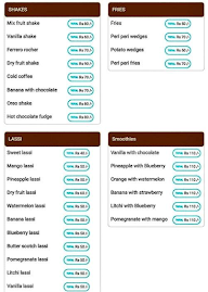 Prestige Juice menu 2