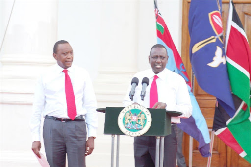 President Uhuru Kenyatta and DP William Ruto