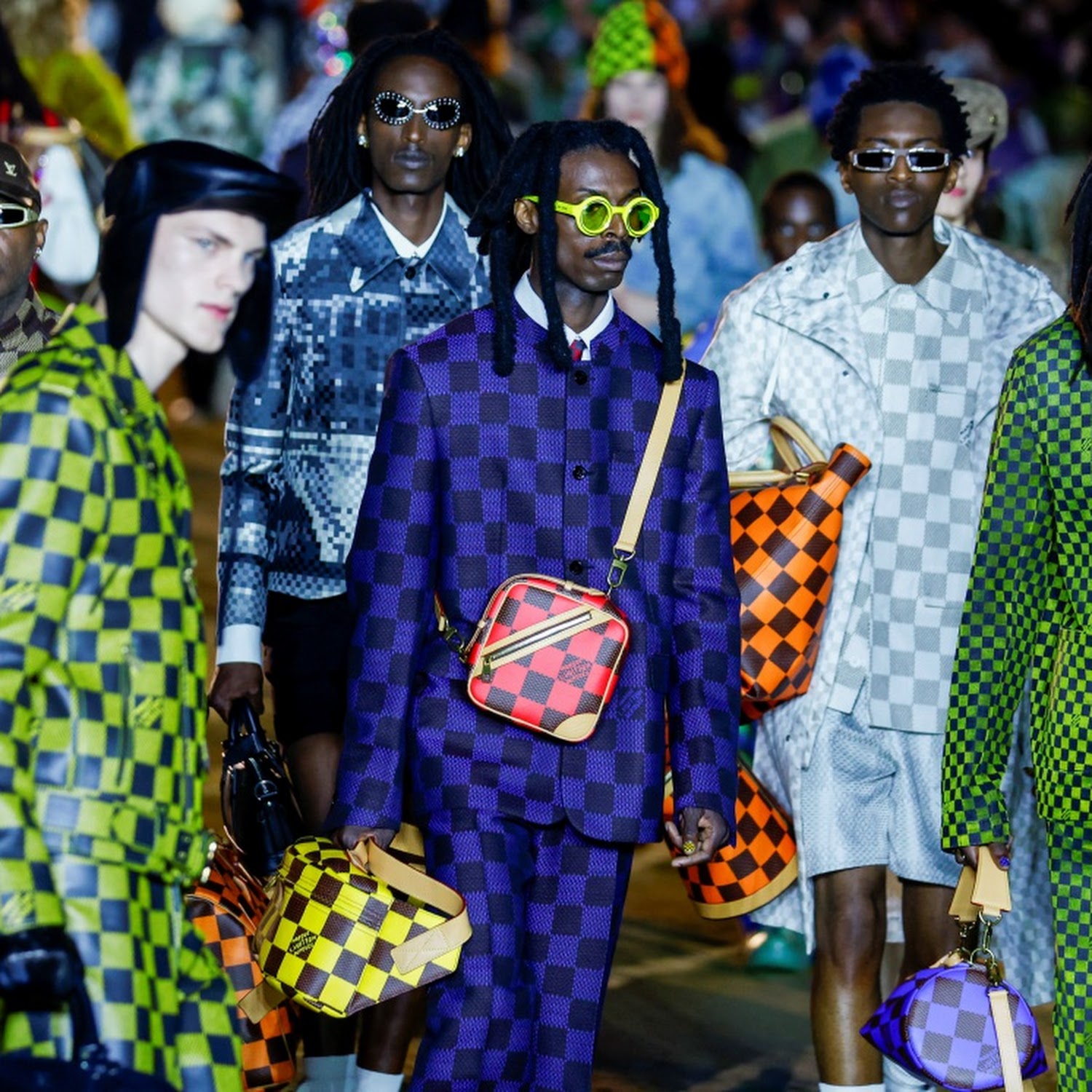 Pharrell Williams makes Louis Vuitton debut at star-studded show