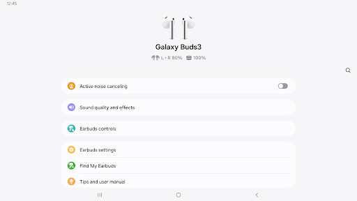 Screenshot Galaxy Buds3 Manager