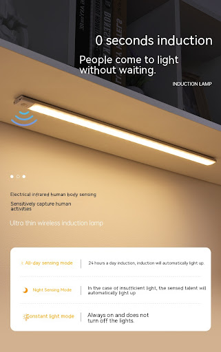 Title 9, Smart Infrared Sensor Lamp Wireless Magnetic Lo...