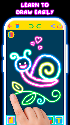 Screenshot Drawing For Kids - Glow Draw