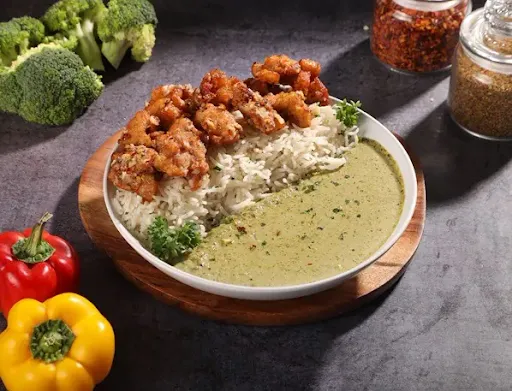 Sauteed Chicken Rice Bowl in Broccoli Sauce