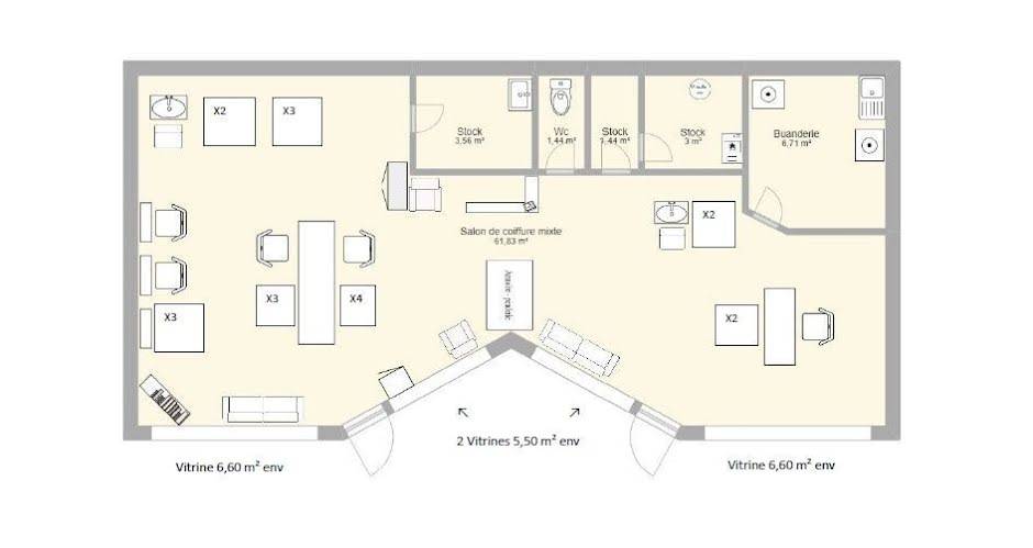 Vente locaux professionnels  85 m² à Meyzieu (69330), 60 000 €