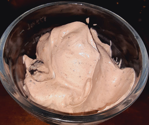 A serving of Fast Oreo Chocolate Mouse