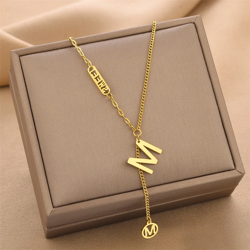 Title 1, Titanium stalen ketting dames mode persoonlijkh...