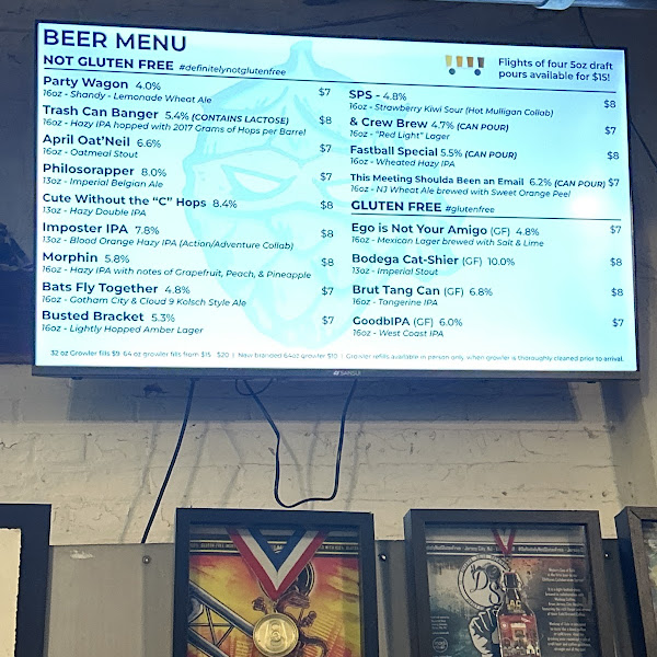 Beer Menu