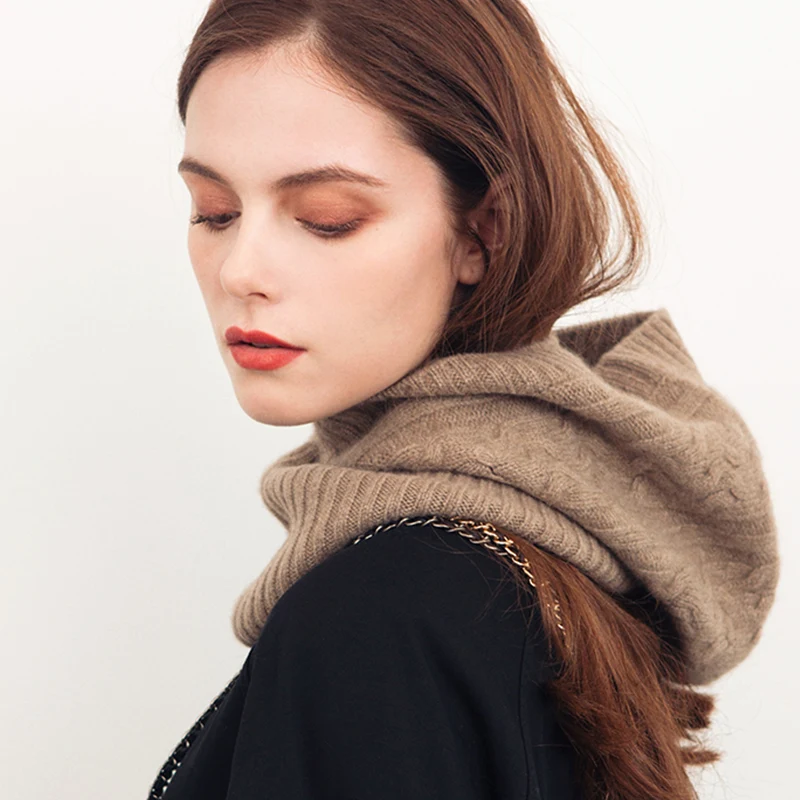 Gorro de malha espessa e quente para proteção da coluna cervical. Conforto e alívio para o pescoço no inverno. Ideal para o frio.