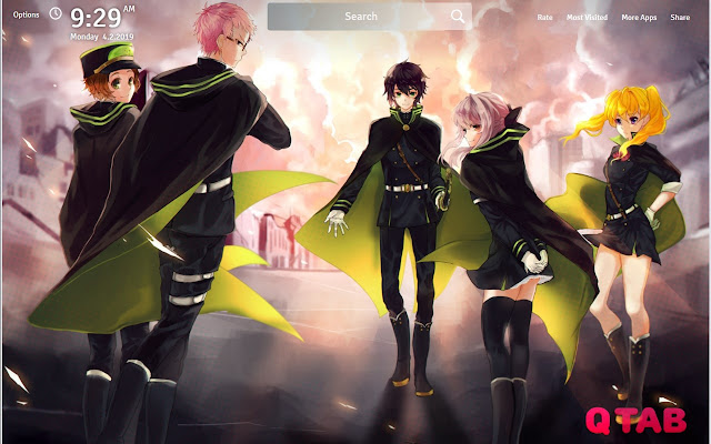 Seraph of the End Wallpapers FullHD New Tab
