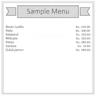 Sonu Sweets menu 1