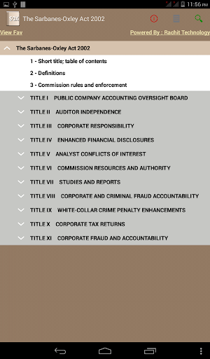 The Sarbanes-Oxley Act 2002