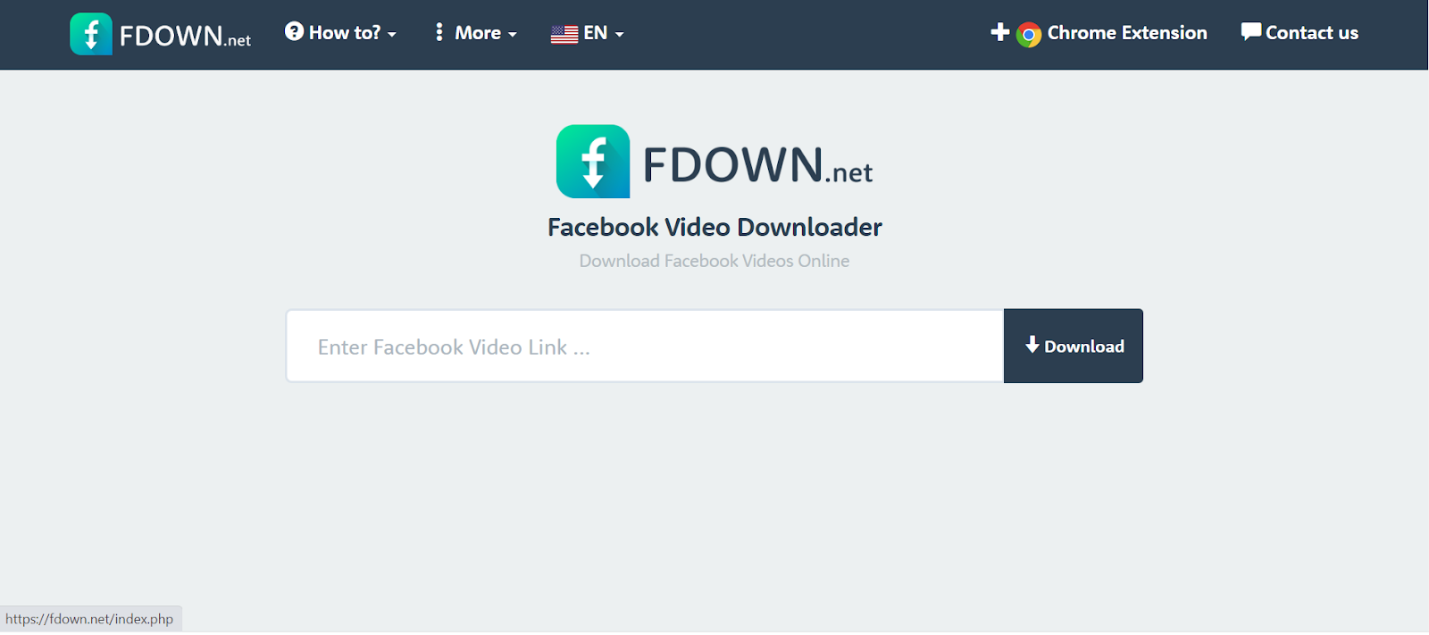 Download video facebook với Fbdown