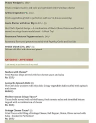 Leonardo Italian Mediterranean Dining menu 7