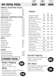 ZeroZed Pizza menu 1