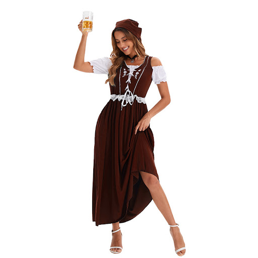 Title 16, Womens Beer Festival Clothing Multi-color Leng...