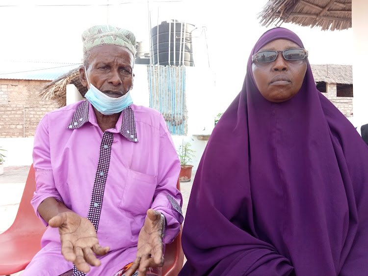 Boni community elders Noya Abuli and Khadija Gurba.