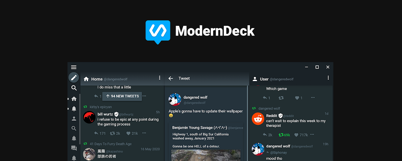 ModernDeck - Twitter Client for Desktop Preview image 2