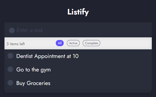 ToDo List:Listify