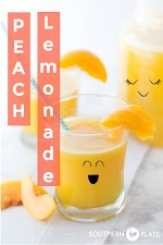 Peach Lemonade - Sugar Free &amp; 2 Ingredients! was pinched from <a href="https://www.southernplate.com/peachlemonade/?utm_source=180805/" target="_blank" rel="noopener">www.southernplate.com.</a>