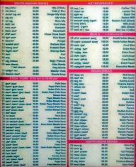 Udupi Vaibhav menu 2