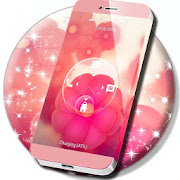 Pink Flower Lock Screen Theme  Icon