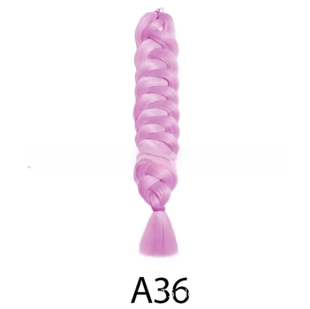 Peruca de fibra de alta temperatura, tranças grandes, preto e dourado, extensão capilar. Cabelo trançado estiloso e resistente ao calor.