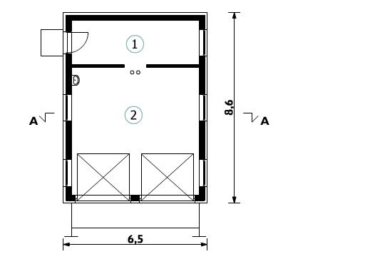AT-G32 - Rzut garażu