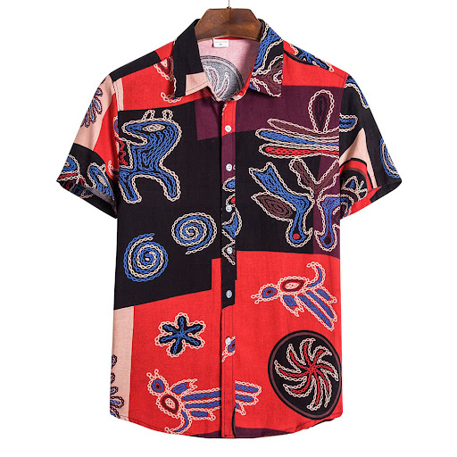 Title 4, New Large Size MenS Short-Sleeved Shirts Fashi...