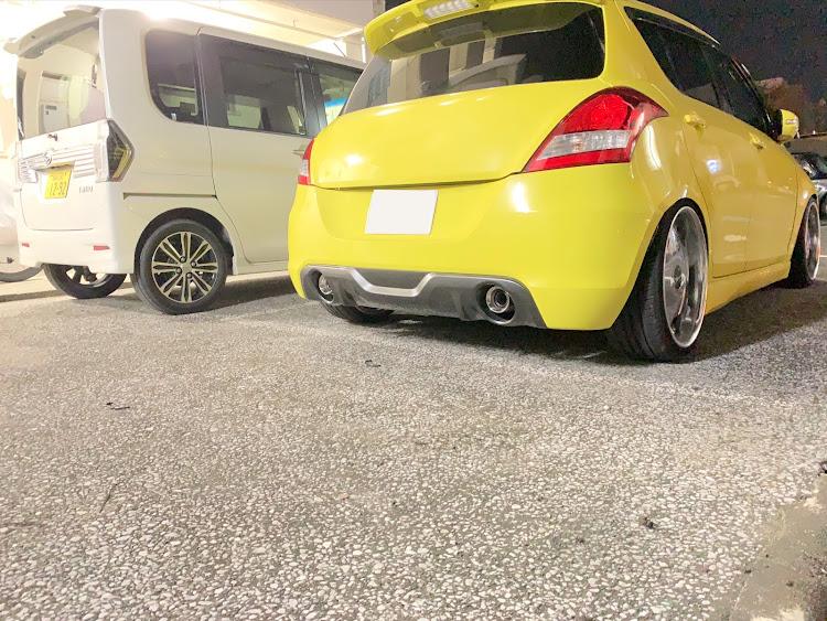 スイフトスポーツのファミリーカー・純正マフラー・zc32s・宮崎県・マフラーカッター流用に関するカスタム事例の投稿画像1枚目