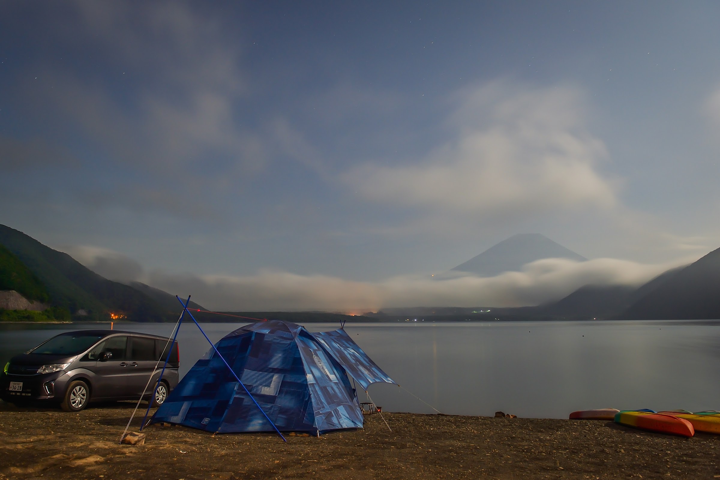 【富士山露營】本栖湖 ~ 浩庵露營場｜跟著日本動漫【搖曳露營