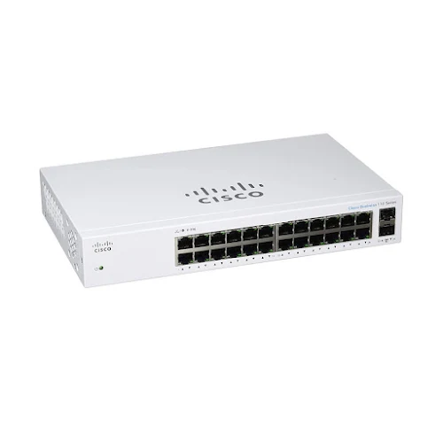 Thiết bị mạng/ Switch Cisco CBS110 Unmanaged 24-port GE, 2x1G SFP Shared - CBS110-24T-EU