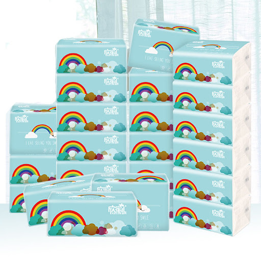 Title 1, Rainbow Pumping Paper 3 Layers 300 Sheets Log P...