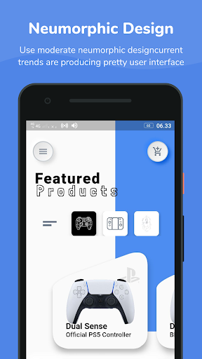 PS5 Store - Neumorphic UI App