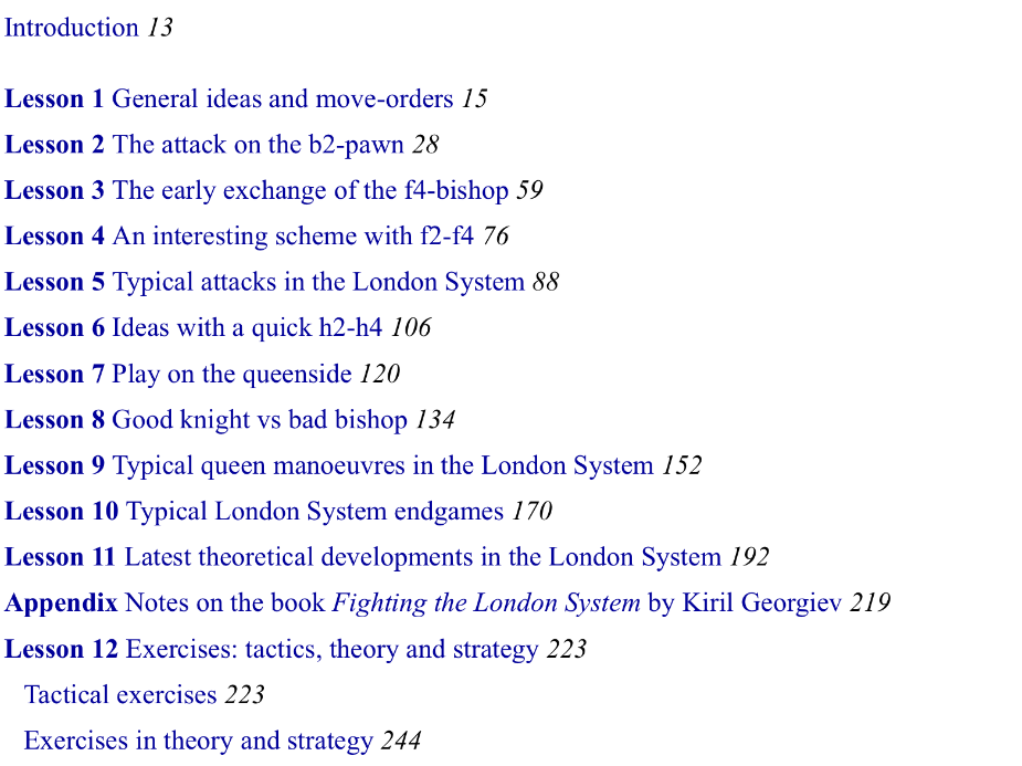 Buy The London System in 12 Practical Lessons: Strategic Concepts, Typical  Plans and Tactical Themes Book Online at Low Prices in India