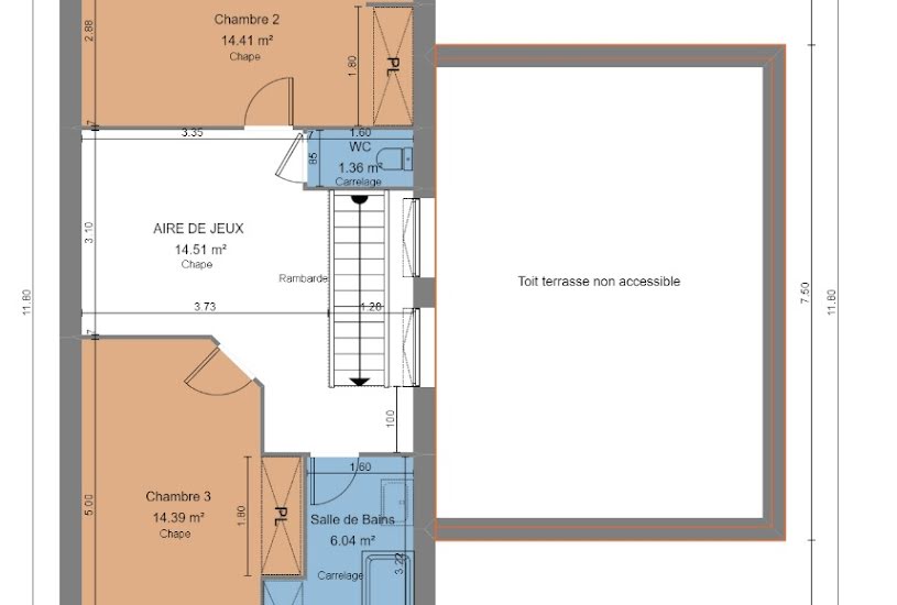  Vente Terrain + Maison - Terrain : 500m² - Maison : 130m² à Achères-la-Forêt (77760) 