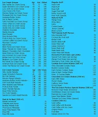 The Ice Cream Factory menu 3